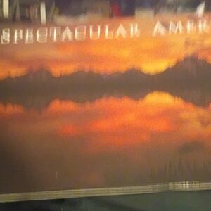 Ami Orange Twilight Sky Art Poster